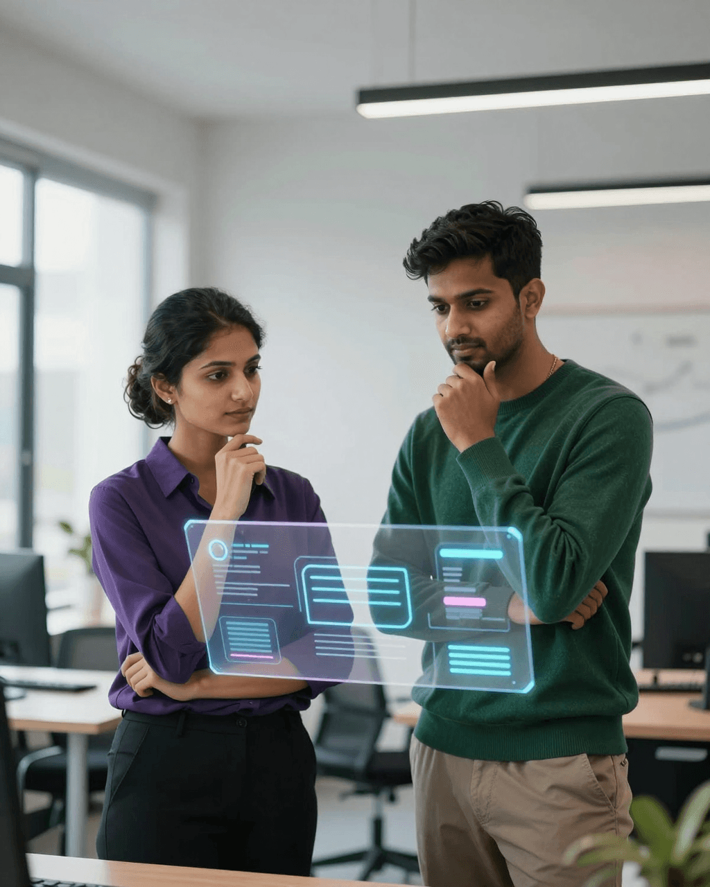 Team collaborating professionally